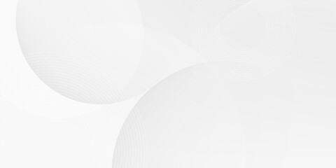 White geometric abstract background overlap layer on bright space with lines effect decoration.