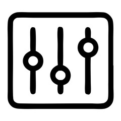 Handdrawn Simple Style Adjustment Setting Application Shape Icon