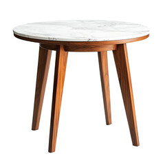 Round marble top table with wooden legs stylish modern design
