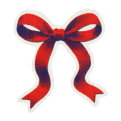 PNG Vintage red bow illustration