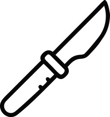 Knife alt icon vector for culinary and survival tools