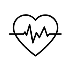 heart with heartbeat