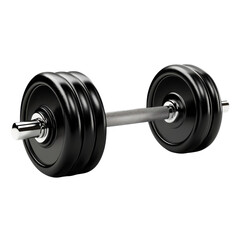 Naklejka premium Dumbbell Strength Training Weightlifting Gym Fitness Heavy Workout on transparent background