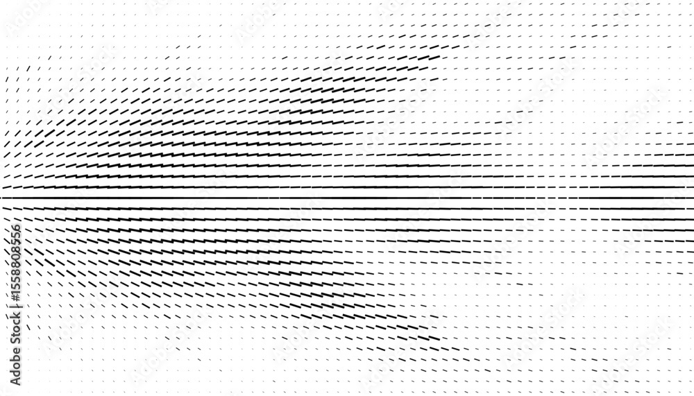Wall mural black and white abstract dynamic movement of dash line. for modern background and jersey design. vec