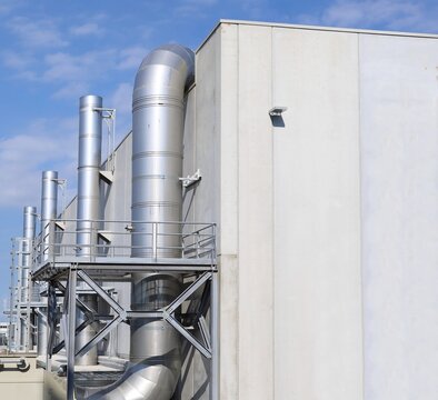 System for the reduction or elimination of industrial fumes and solvents in a factory.