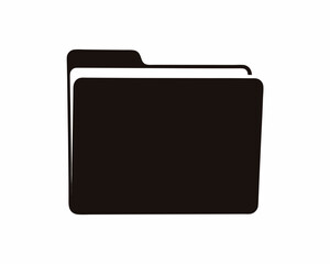 folder vector icon, file document archive icon sign