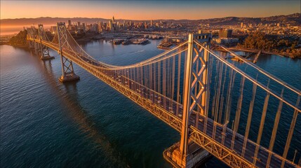 Majestic Arching Bridge Spanning Tranquil Waters Surrounded by Lush Greenery under Clear Blue Sky