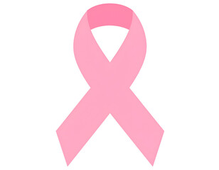 The universally recognized pink ribbon stands as a powerful emblem of breast cancer awareness.