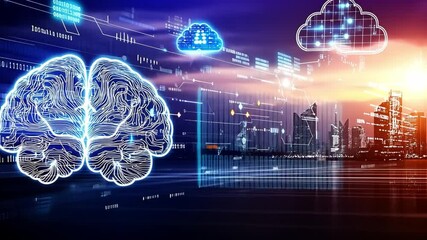 A technological representation of cloud computing - Powered by Adobe