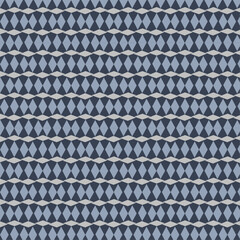 Seamless Geometric Pattern with Triangles and Diamond Shapes in Blue and Beige Tones
