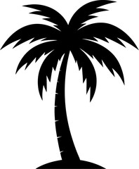 Obraz premium palm tree silhouette