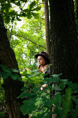 A girl's outfit styled after the indigenous peoples of the world. International Day of the World's...