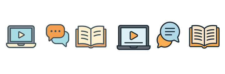 Educational resources for online learning using videos and interactive content during remote study sessions
