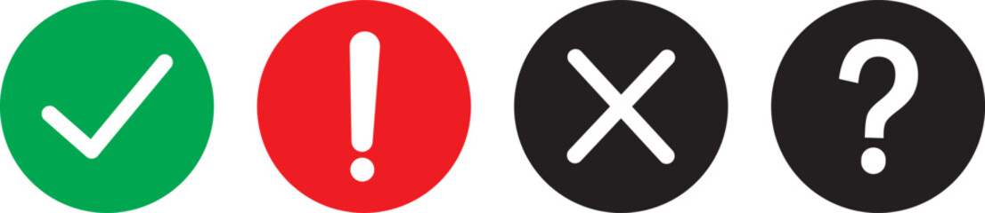 check mark icon button set ,check list circle frame,Tick mark icons, black checkmark red  vector illustration.be Illustrator Artwork © fatima