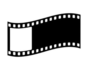film reel, film reel movie silhouette vector illustration