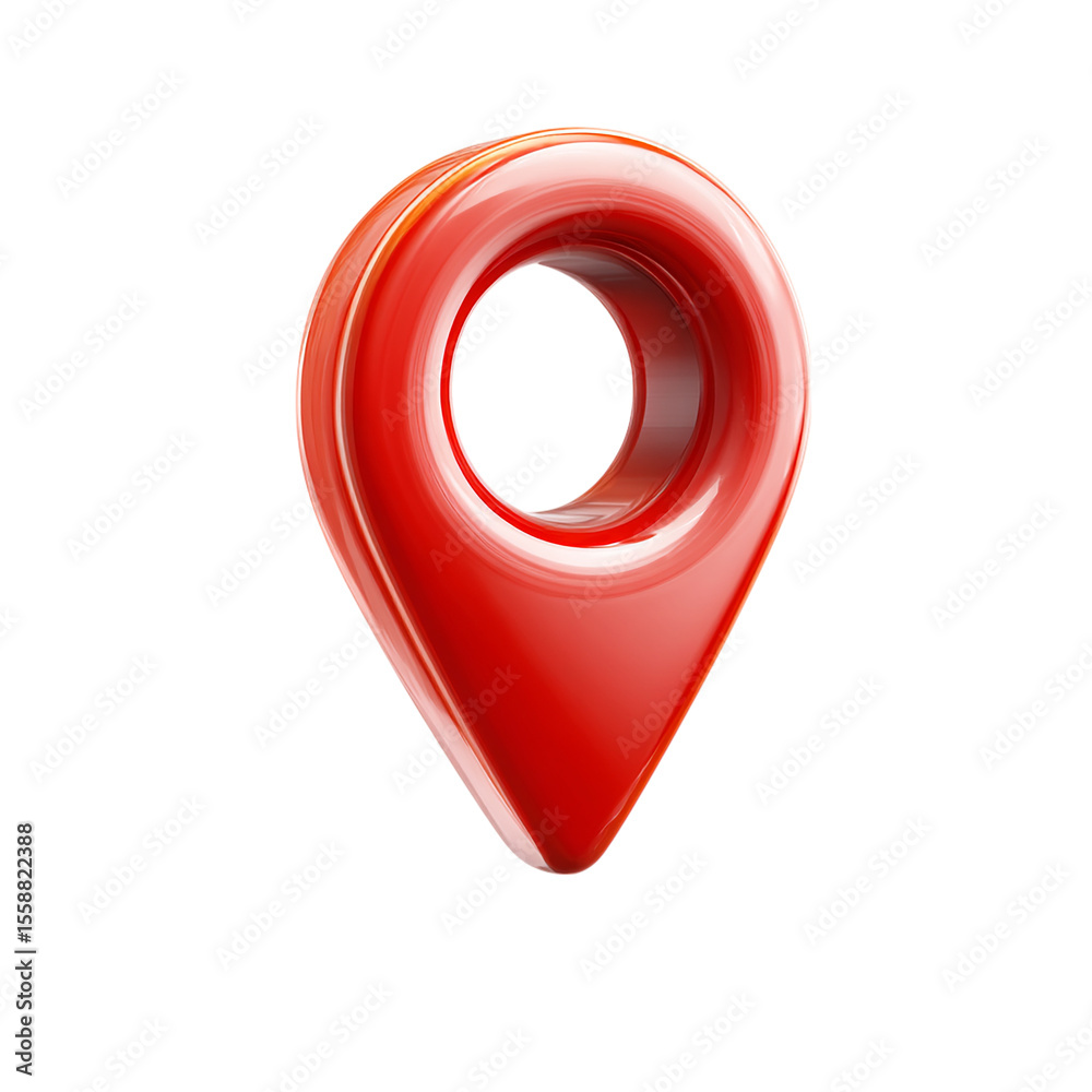 Fototapete map pointer icon on transparent background