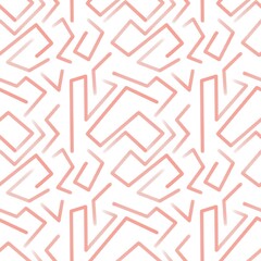 Dynamic and playful seamless graphic pattern with interwoven lines and shapes
