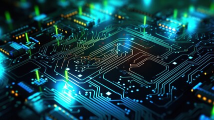 abstract circuit board technology background