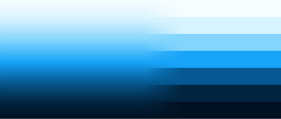 Gradient chart with vibrant blue color swatches transitioning from light sky to deep navy transition design palette