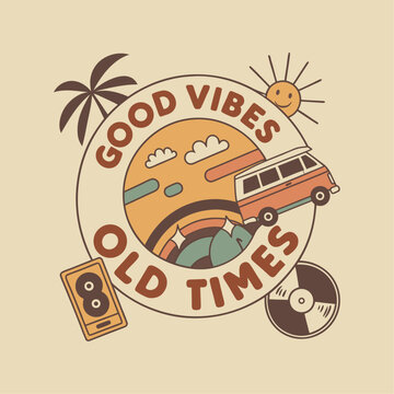vintage style t-shirt design