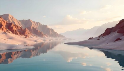 Serene Surreal 3D Landscape Collection