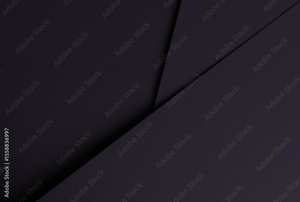 Poster Elegant black designer paper texture with fine, smooth surface. Minimalistic, trendy backdrop with