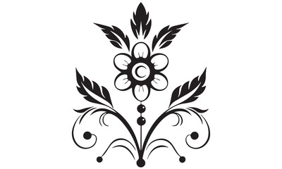 Rose flower set. Floral decoration, valentine greeting card