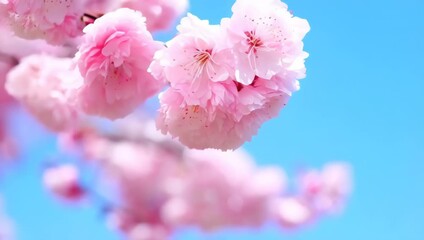 Pink blossom flowers: cherry blossom, spring flowers - Powered by Adobe
