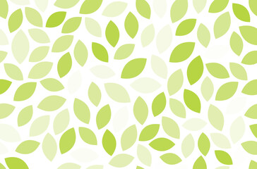 Seamless leaf pattern green organic shapes background eco design, nature theme concept botanical fresh pattern.