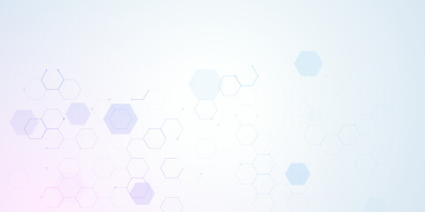 Hexagon background abstract pattern medical geometric tech vector graphic design. Hexagon design science background.