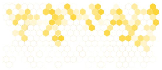 Hexagon pattern vector background, abstract medical science molecule chemistry geometric pattern honeycomb