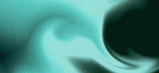 Abstract Teal and Dark Green Swirling Gradient Texture Background Image