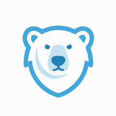  cute polar bear logo vector 1