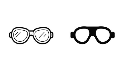 Glasses icon logo design. Glasses sign and symbol