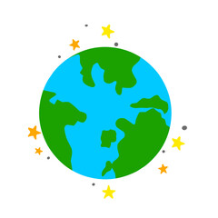 Planet Earth illustration vector