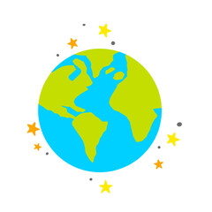 Planet Earth illustration vector
