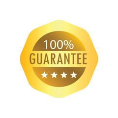 colorful luxury guarantee label design.