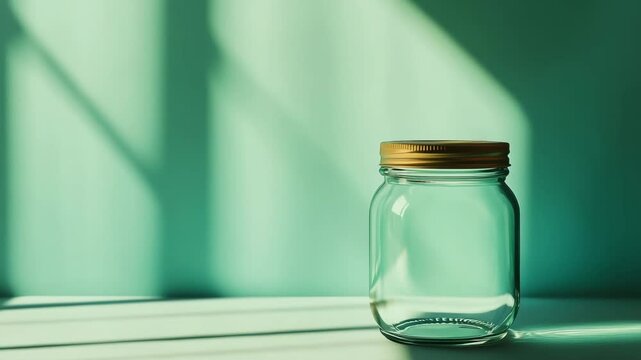 Animation of cozy empty jar