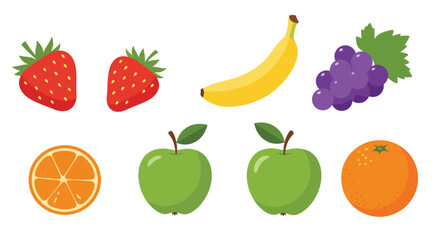 Colorful Fruit Pattern Illustration