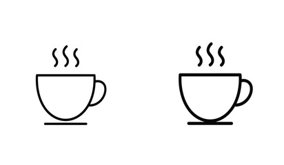 Coffee vectors icons graphics set