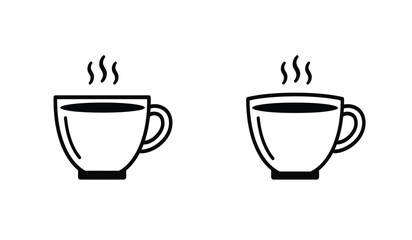 Coffee vectors icons graphics set