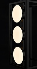 Modern Minimalist Three-Circle Light Fixture Design