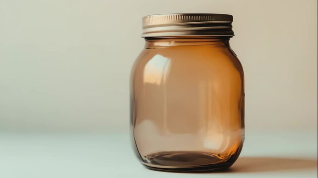 Animation of cozy empty jar