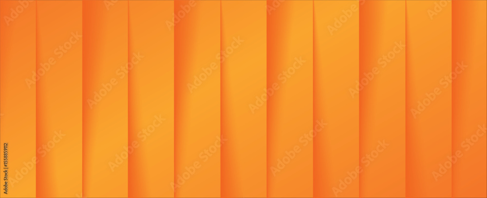 Fototapete vector orange line background curve element with red space for text and message design, overlapping 