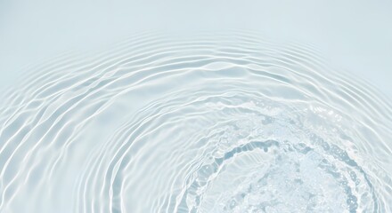 Light Blue Water Ripples - Minimalist Water Surface with Waves
