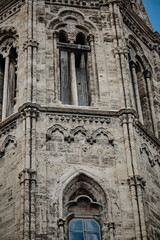 Stunning Gothic Church Spire Majestically Rising Under a Beautiful, Clear Blue Sky. Germany.