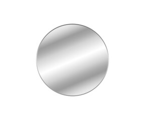 Round circle Realistic Clear Flat Glass, Glass template board, Window, or Mirror with Transparent Background, Clear, shiny acrylic sheet. Transparent plastic panel. 