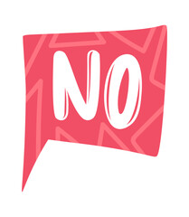 No message reject speech bubble