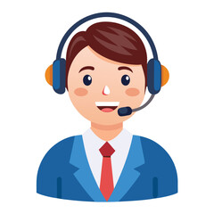 Smiling tech support agent in office attire