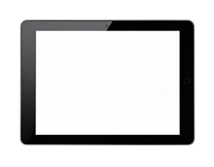 Digital tablet isolated transparent background.